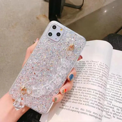 Sequined crystal wristband phone case lbcase