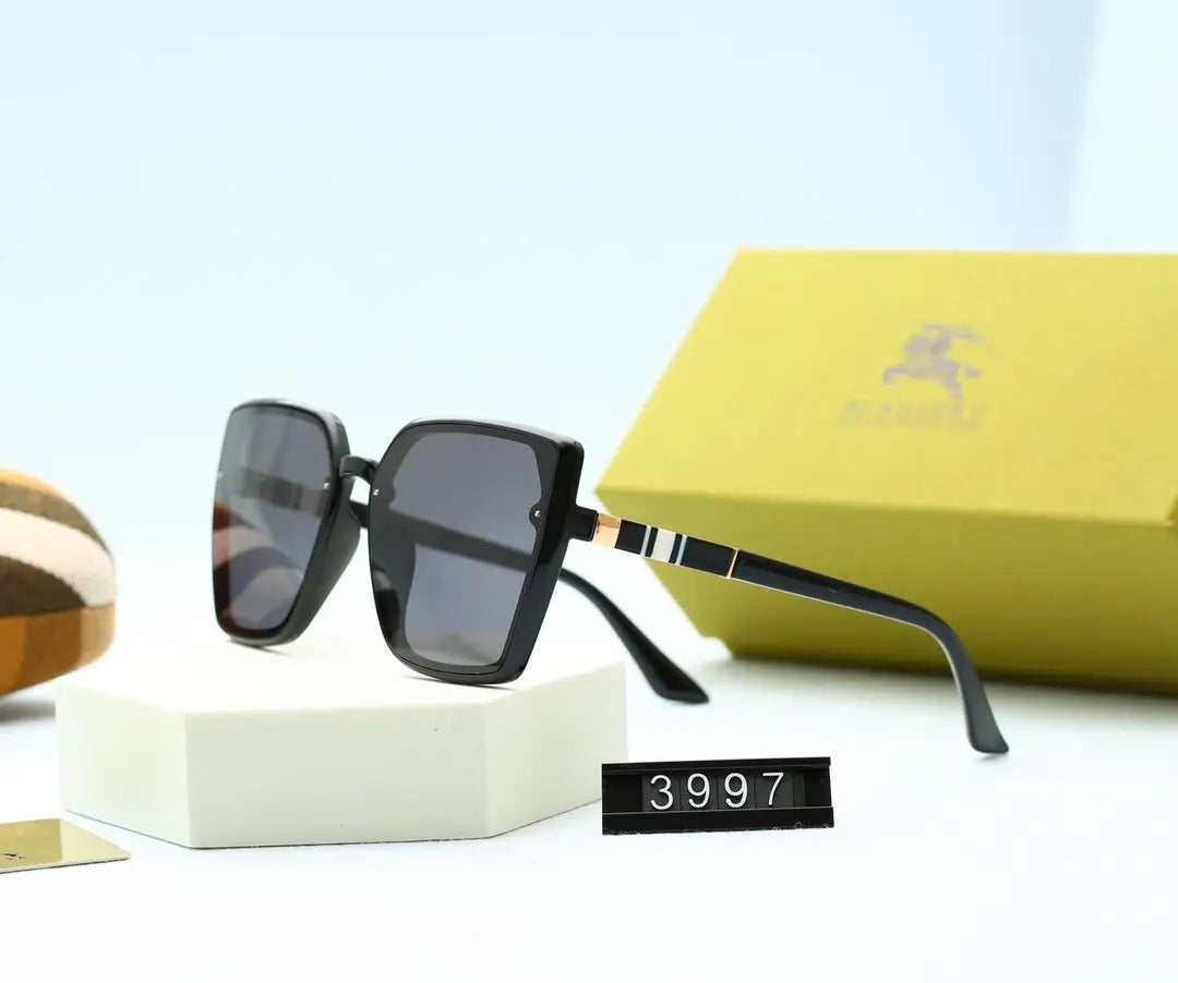5 COLORS CLASSICAL SQUARE POLARIZED WOMEN SUNGLASSES lbcase