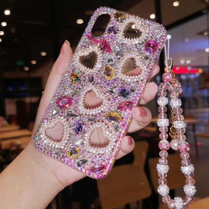 Women's Rhinestone Love Phone Case lbcase
