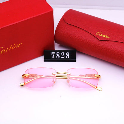 2022 New Ladies Fashion Classic Rmless Sunglasses lbcase