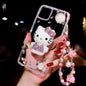 Luxury crystal cat bracelet phone case  for iphone lbcase