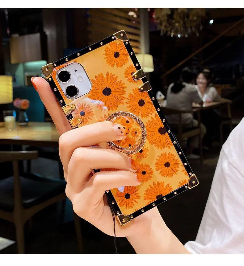Sunflower Square Phone Case lbcase