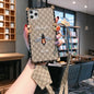 Bee embroidery square phone case lbcase