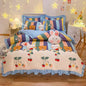 Fashion princess style Skin-friendly cotton four-piece Bed skirt lbcase