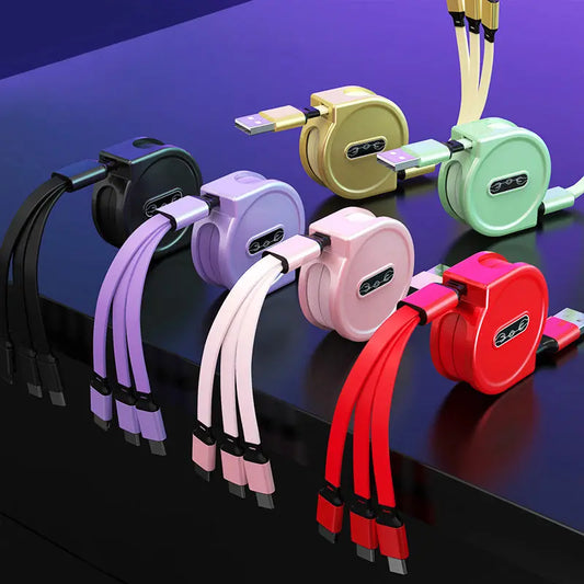 3 IN 1 Fast Charging Cable Data Cable For Micro Type C USB lbcase