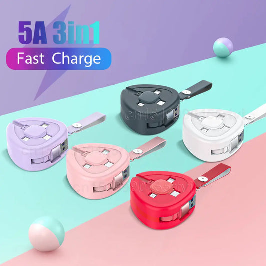 3 In 1 5A USB Charge Cable lbcase