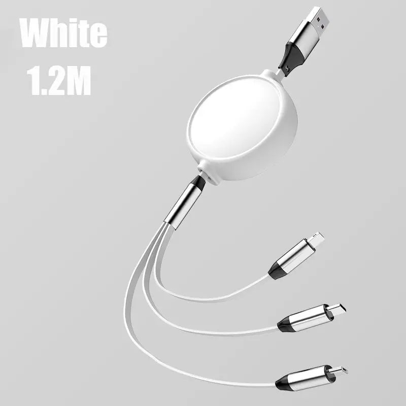 3 in 1 Retractable USB Type-C Cable lbcase