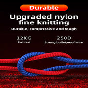 3 in 1 Super Fast USB Cable Type C Cable
