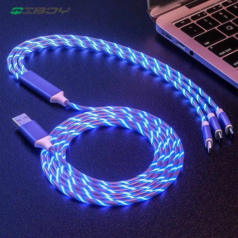 3 in 1 USB Illuminated Charging Cable lbcase