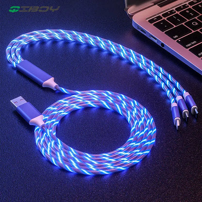 3 in 1 USB Illuminated Charging Cable lbcase