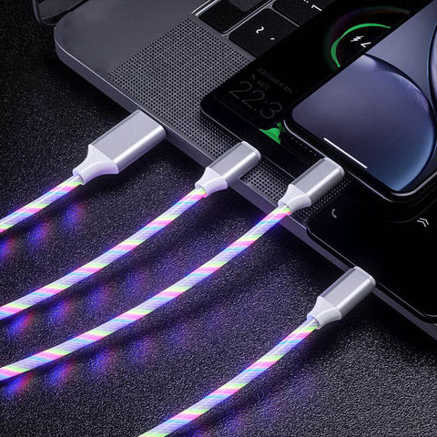 3 in 1 USB Illuminated Charging Cable