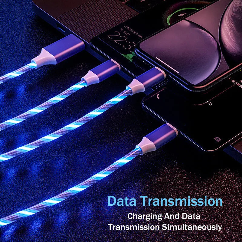 3 in 1 USB Illuminated Charging Cable lbcase
