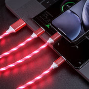 3 in 1 USB Illuminated Charging Cable