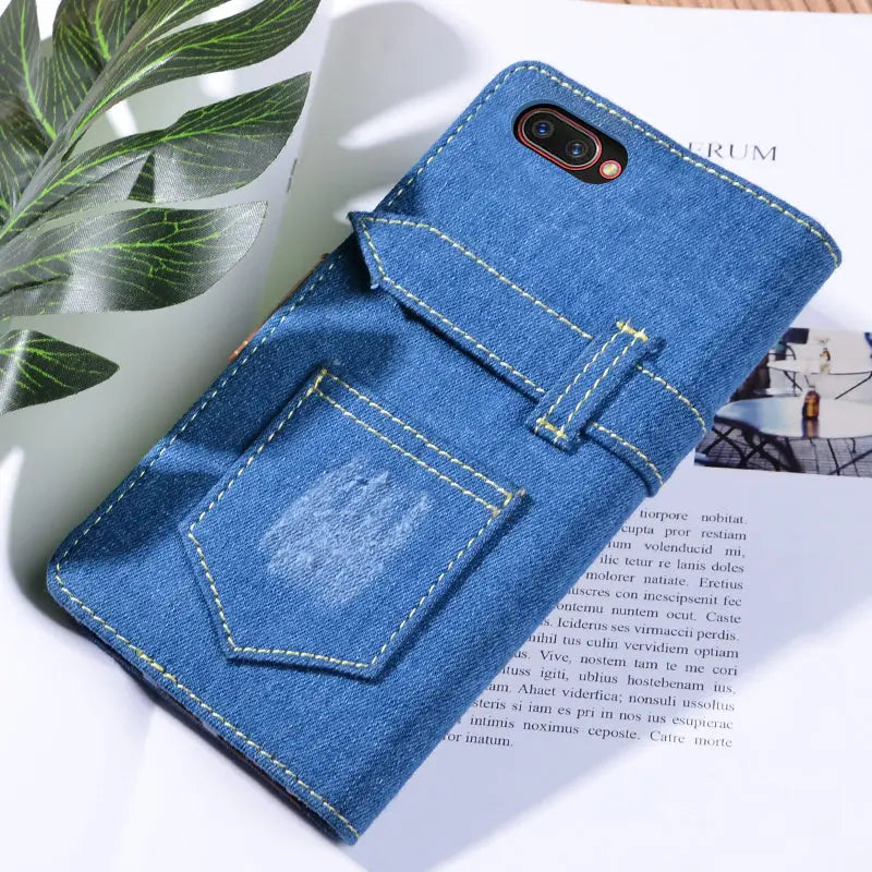 Jeans Style Leather Flip Case lbcase