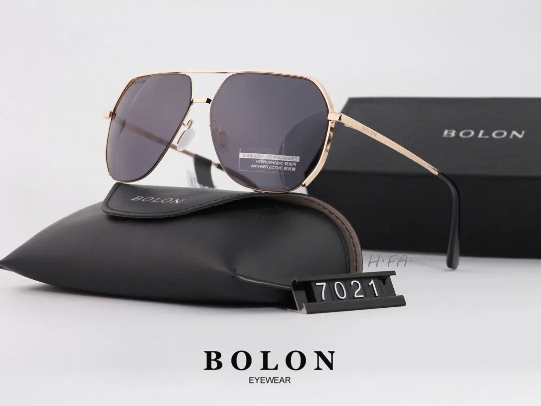 5 COLORS CLASSIC DOUBLE BRIDGE POLARIZED SUNGLASSES lbcase