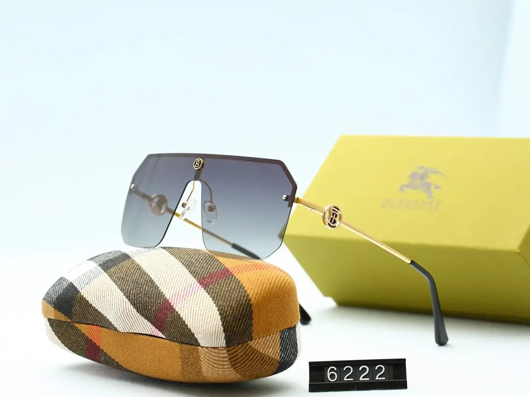 6 COLORS Half Frame THIN METAL FRAME SUNGLASSES lbcase
