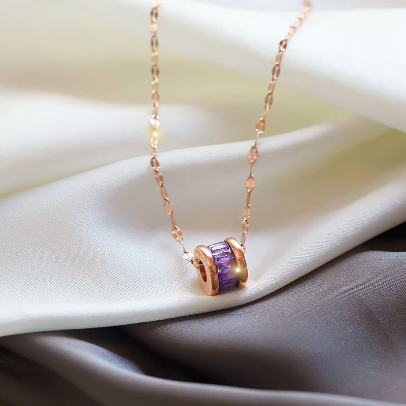 Fading titanium steel waist pendant necklace lbcase