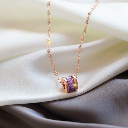 Fading titanium steel waist pendant necklace lbcase