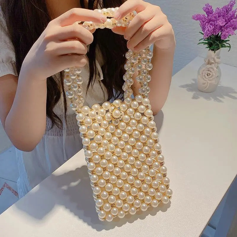 Handmade Pearl Phone Bag lbcase