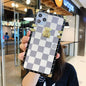 Checkered Slanted back lanyard phone case for iphone lbcase