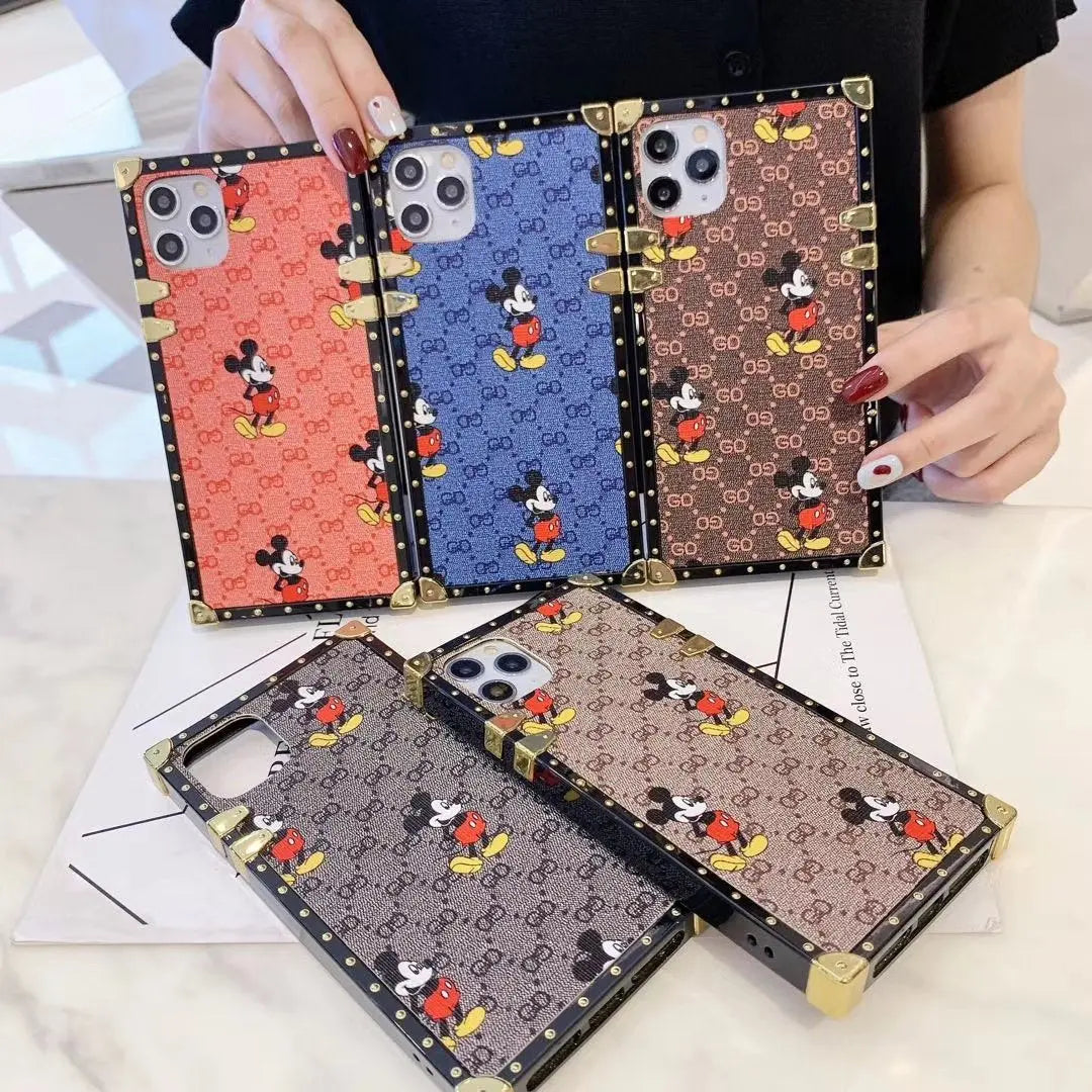 Fashion Mickey square phone case for iPhone lbcase