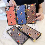 Fashion Mickey square phone case for iPhone