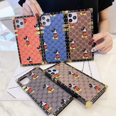 Fashion Mickey square phone case for iPhone