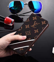 Vintage card slot holder leather phone case