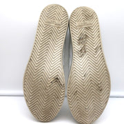Saint Laurent Cap Toe Low Top Sneakers White Leather Size 40.5