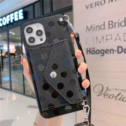 Fashion Polka Dot Coin Purse Phone Case for iphone lbcase