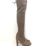 Stuart Weitzman Highland Over the Knee Boots Praline Suede Size 5.5