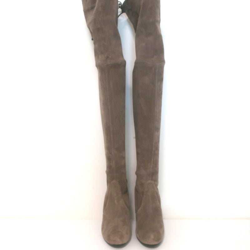Stuart Weitzman Highland Over the Knee Boots Praline Suede Size 5.5