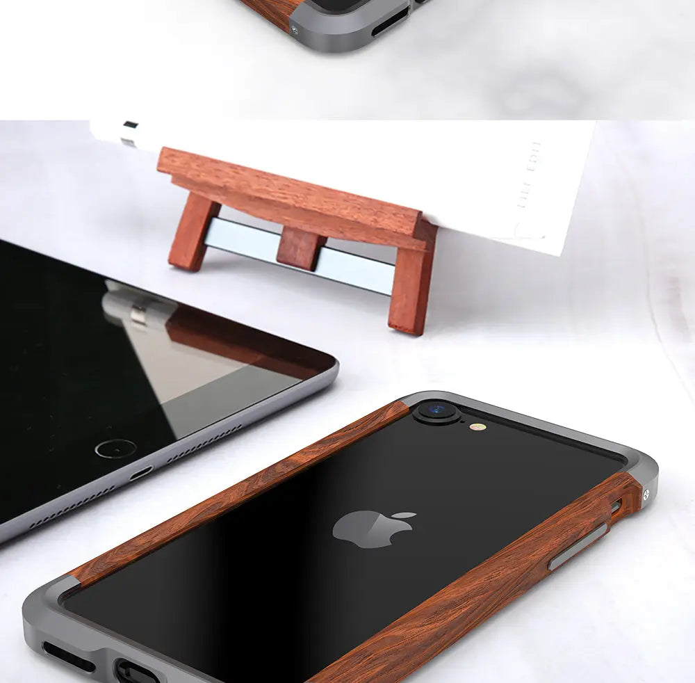 Aluminum Metal Wood Bumper Case lbcase