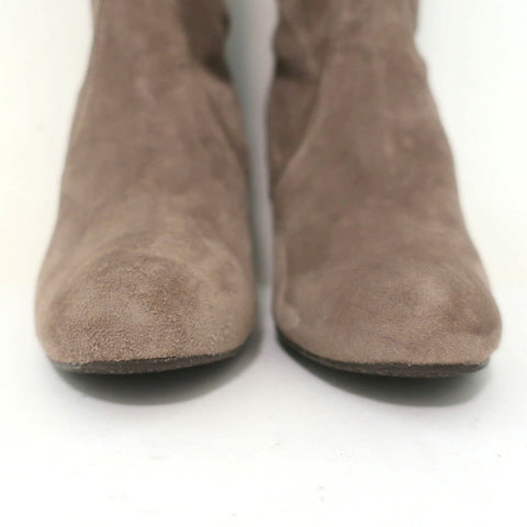 Stuart Weitzman Highland Over the Knee Boots Praline Suede Size 5.5