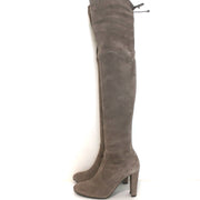 Stuart Weitzman Highland Over the Knee Boots Praline Suede Size 5.5