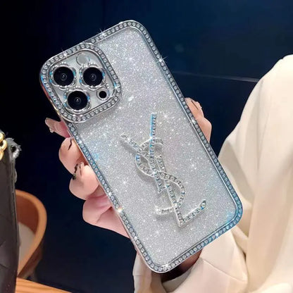 Sparkling pink rhinestone phone case lbcase
