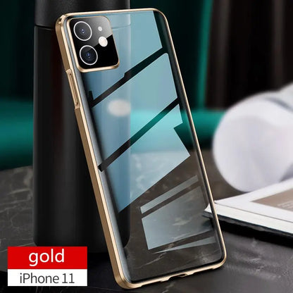 Metal Bumper with Tempered Glass lbcase