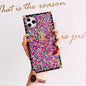 shiny sequined square phone case lbcase