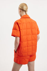 Short Down Shirt Micro Brick Orange