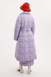 Trench Coat Leather Lilac