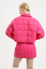 Cropped Down Shirt Micro Pink