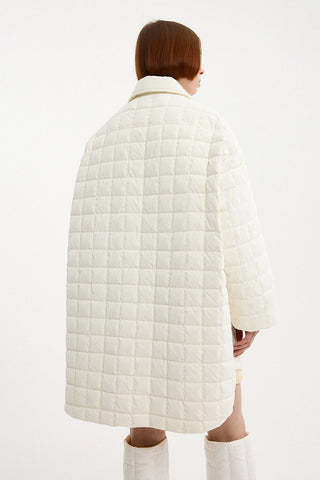 Oversized Kalik Down Shirt Powder Pearl