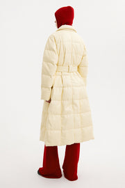 Trench Coat Leather Cream