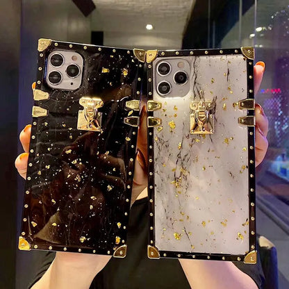 Marble square phone case lbcase