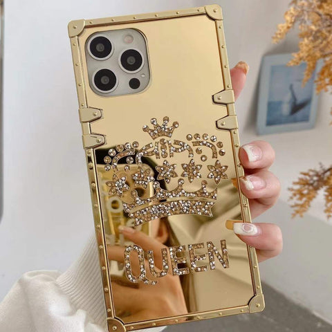 crown mirror phone case