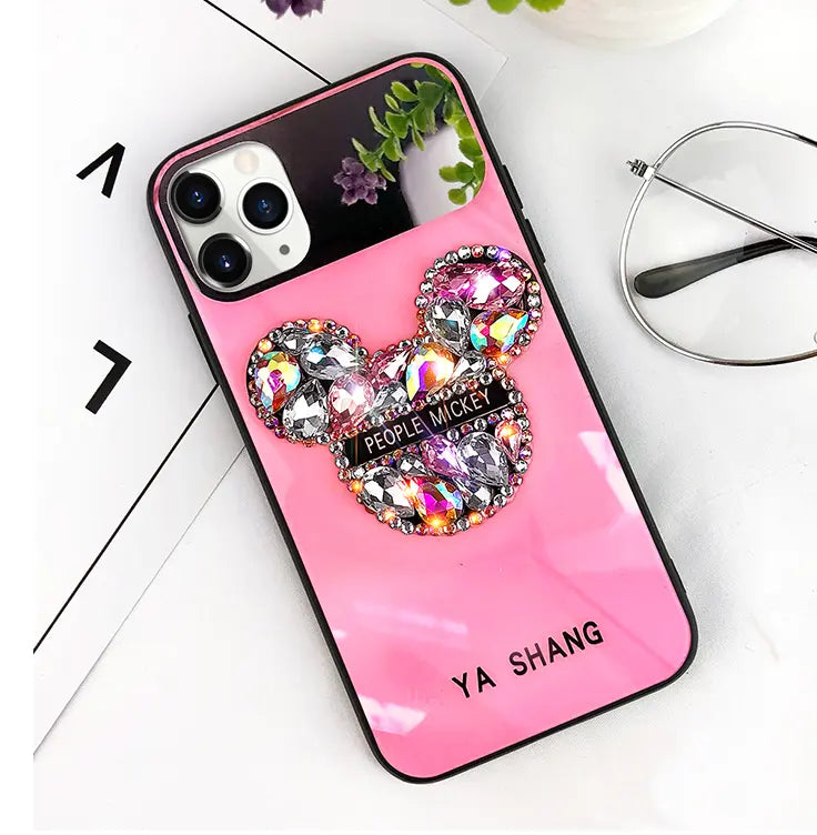 Rhinestones Lanyard Lightweight Edging Phone Case lbcase