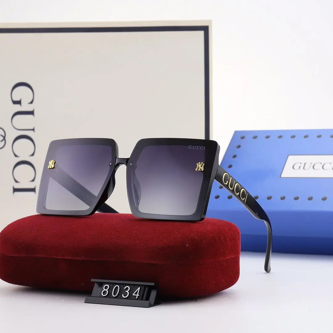 5 COLORS SQUARE POLAZIRED SUNGLASSES for FEMALE lbcase