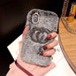 Fashion Rhinestone plush phone case lbcase