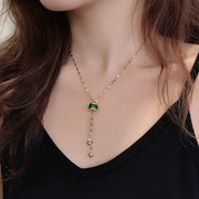 Fading titanium steel waist pendant necklace