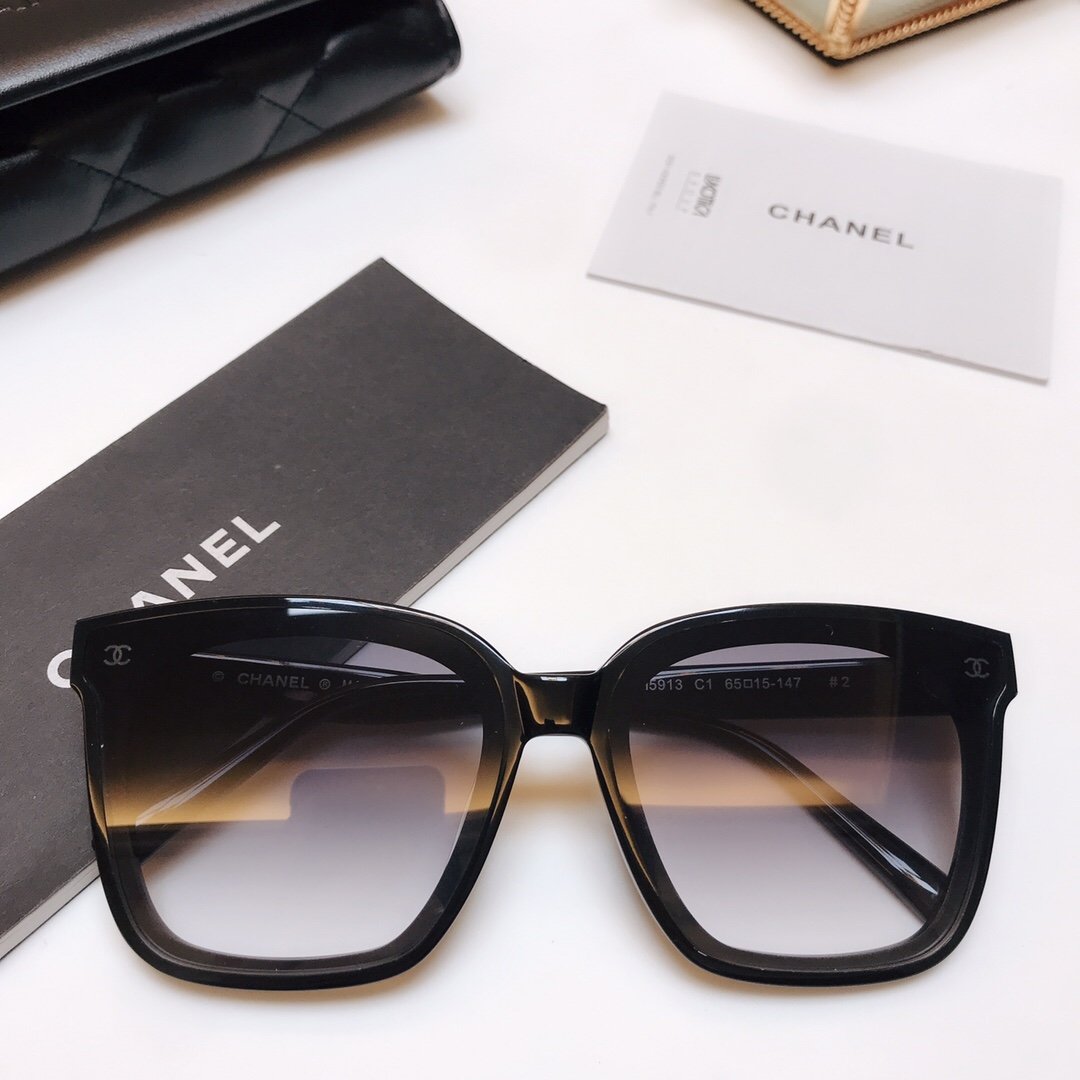 6COLORS LARGE SQUARE FRAME SUNGLASSES lbcase